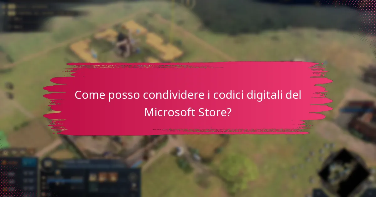 Come posso condividere i codici digitali del Microsoft Store?