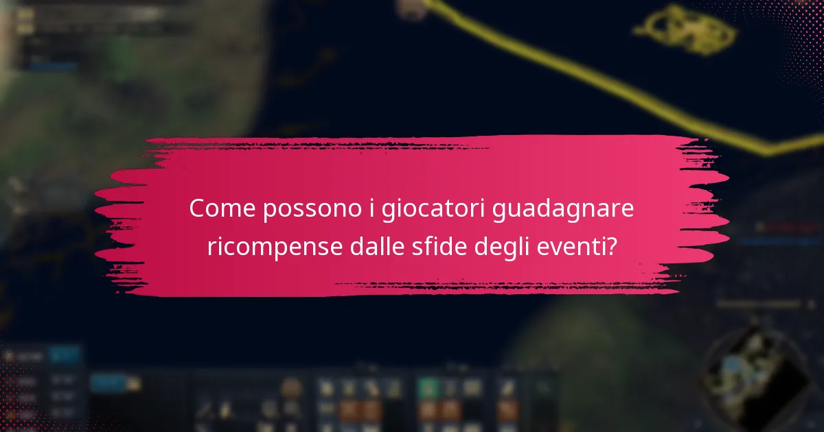 Quali tipi di ricompense possono guadagnare i giocatori dalle sfide degli eventi?