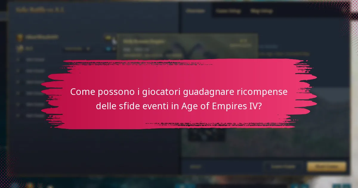 Come possono i giocatori guadagnare ricompense delle sfide eventi in Age of Empires IV?
