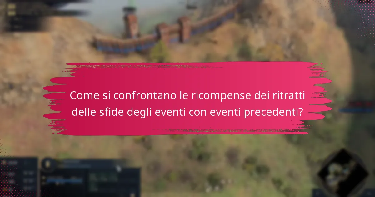 Quali sono le condizioni di sblocco per le ricompense dei ritratti delle sfide degli eventi?