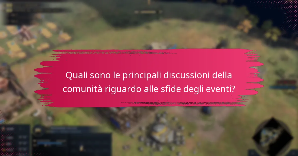 Quali suggerimenti di miglioramento hanno i giocatori per le sfide degli eventi?
