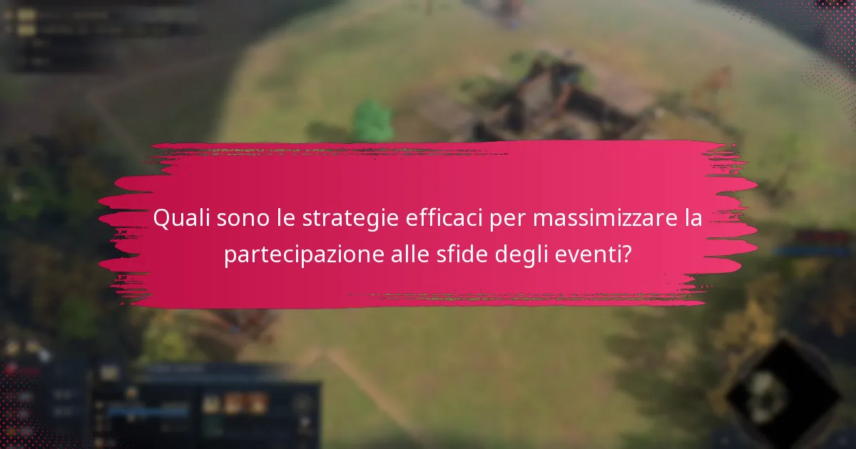 Quali suggerimenti comunitari possono migliorare il coinvolgimento nell’evento?